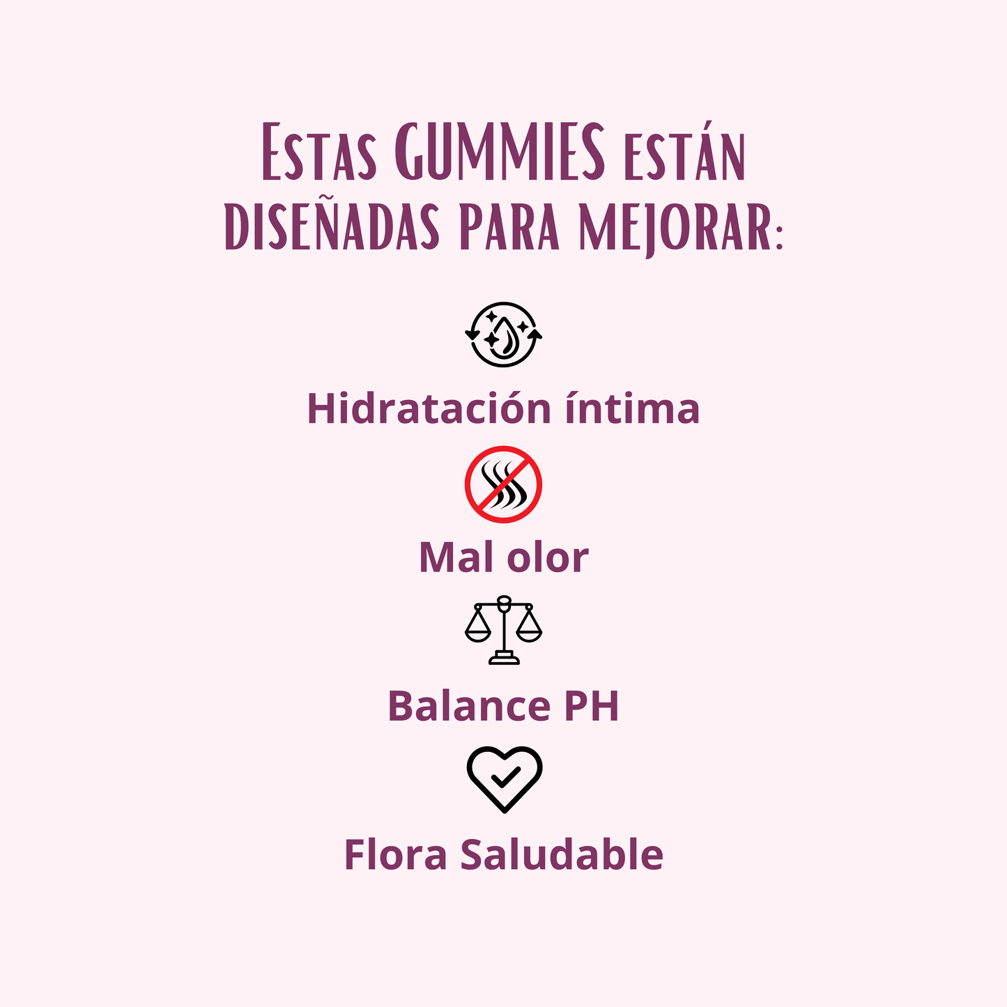 Gummies Probióticas para Equilibrio Íntimo