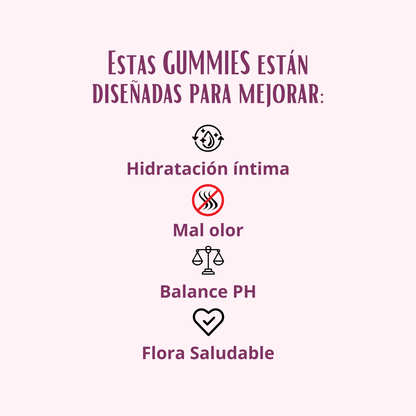 Gummies Probióticas para Equilibrio Íntimo