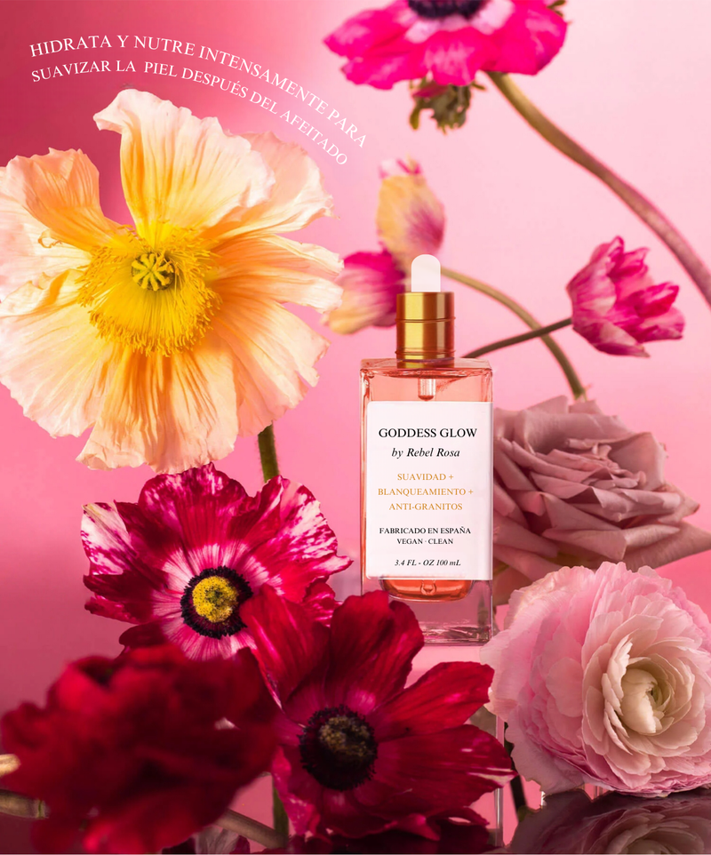 Goddess Glow - Aceite After Shave con flores