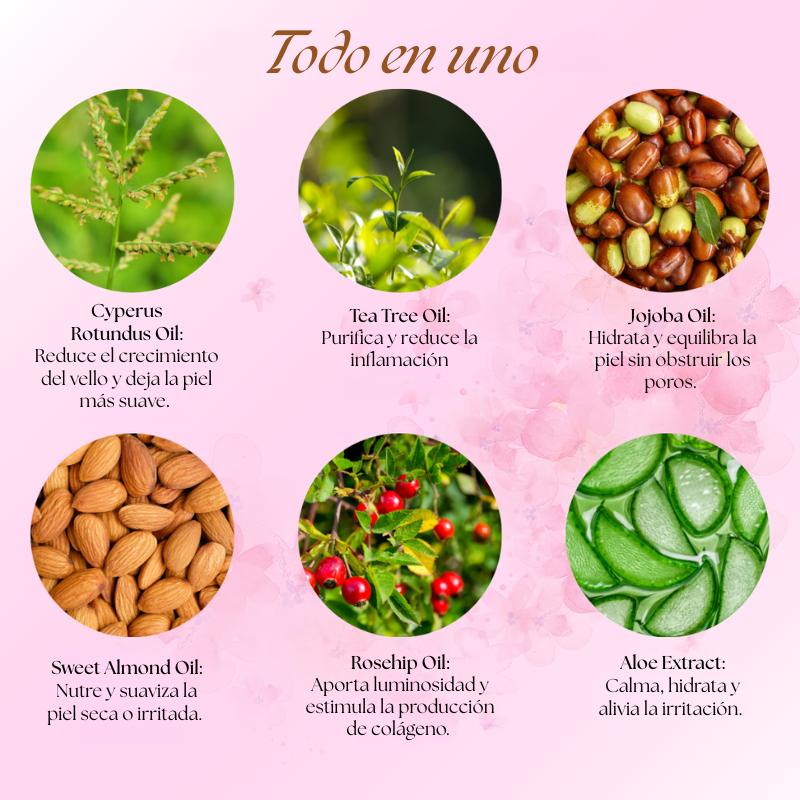 Cyperus Rotondus Oil - Aceite Reductor de Vello