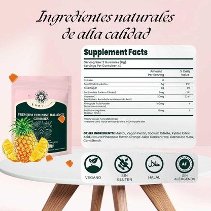 Gummies Probióticas para Equilibrio Hormonal e Íntimo