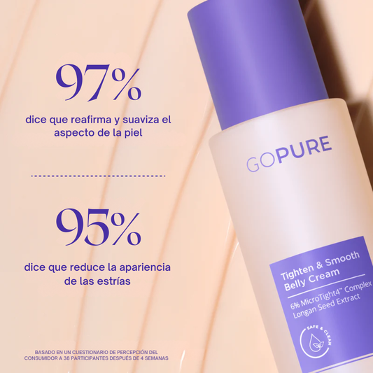Crema reafirmante para el abdomen GoPure