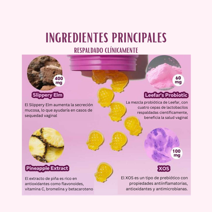 Gummies Probióticas para Equilibrio Íntimo